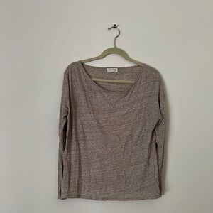 American Vintage size M heathered brown long sleeve tshirt